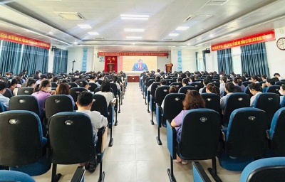 Gần 600 cán bộ, Đảng viên, người lao động Bệnh viện Sản – Nhi tỉnh tham dự Hội nghị quán triệt Nghị quyết Trung ương